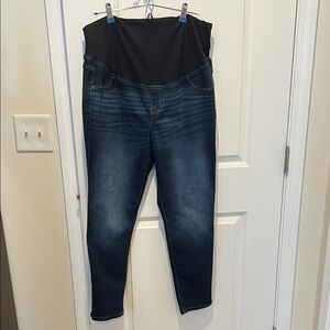 Women's Isabel Skinny Entubado Blue Maternity Jeans